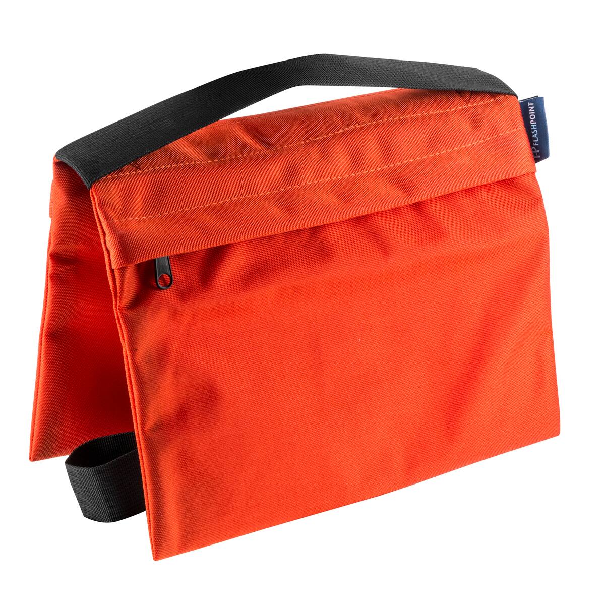 Front. Flashpoint - Flashpoint Empty Saddle Sandbag, Cordura Nylon - (15 lb Capacity, Orange).