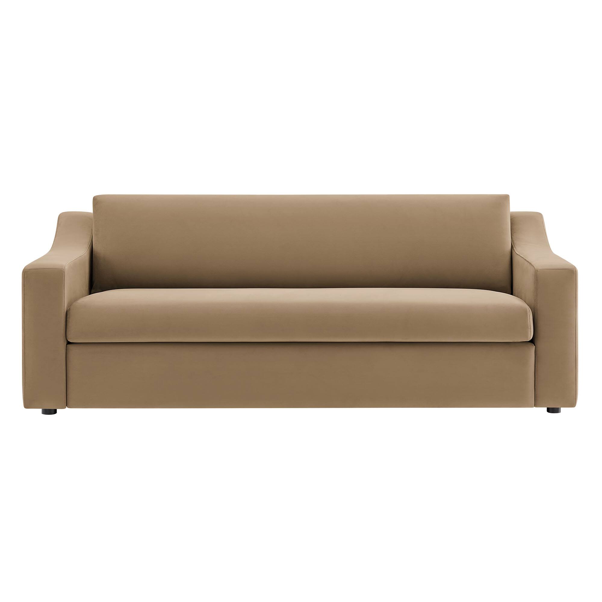 Alt View 2. Modway - Liora Performance Velvet Sofa by Modway - Brown.