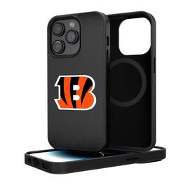 Keyscaper - NFL - Cincinnati Bengals Linen Logo iPhone Magnetic Bump Case - 15 - Black