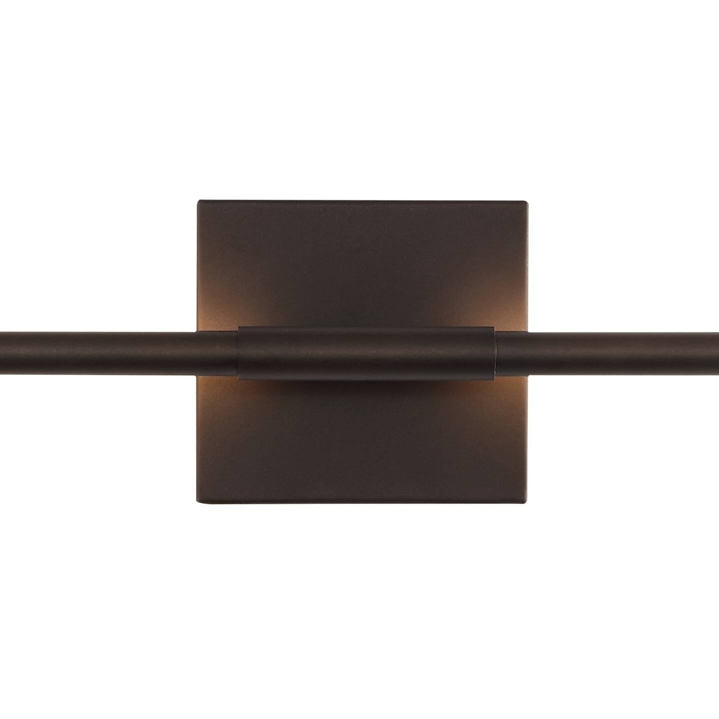 Alt View 7. Jonathan Y - Makena 28" Modern Minimalist Dimmable Integrated LED Metal Wall Sconce, Oil Rubbed Bronze - Oil Rubbed Bronze.