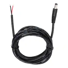 Unique Bargains - DC Power Pigtails Cable, 5.5x2.5mm Male to Bare Wire, for PC, Laptop, Toys, Cellphone, Electronic Devices - Black