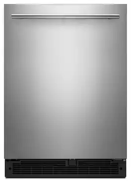 Whirlpool - 5.1 Cu. Ft. Built-In Mini Fridge - Stainless Steel
