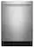 Front. Whirlpool - 5.1 Cu. Ft. Built-In Mini Fridge - Stainless steel.