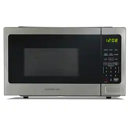 Farberware - Countertop Microwave Oven, 0.9 Cu. Ft., 900W, Black - Stainless Steel