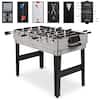 Front. Best Choice Products - Best Choice Products 2x4ft 10-in-1 Combo Game Table Set w/ Hockey, Foosball, Pool, Shuffleboard, Ping Pong - Gray - Gray.