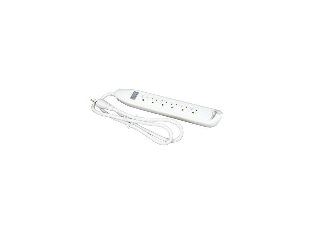 Front. Belkin - BELKIN F9D160-04 6 Outlets Power Strip 4 ft. Cord Length - Black.