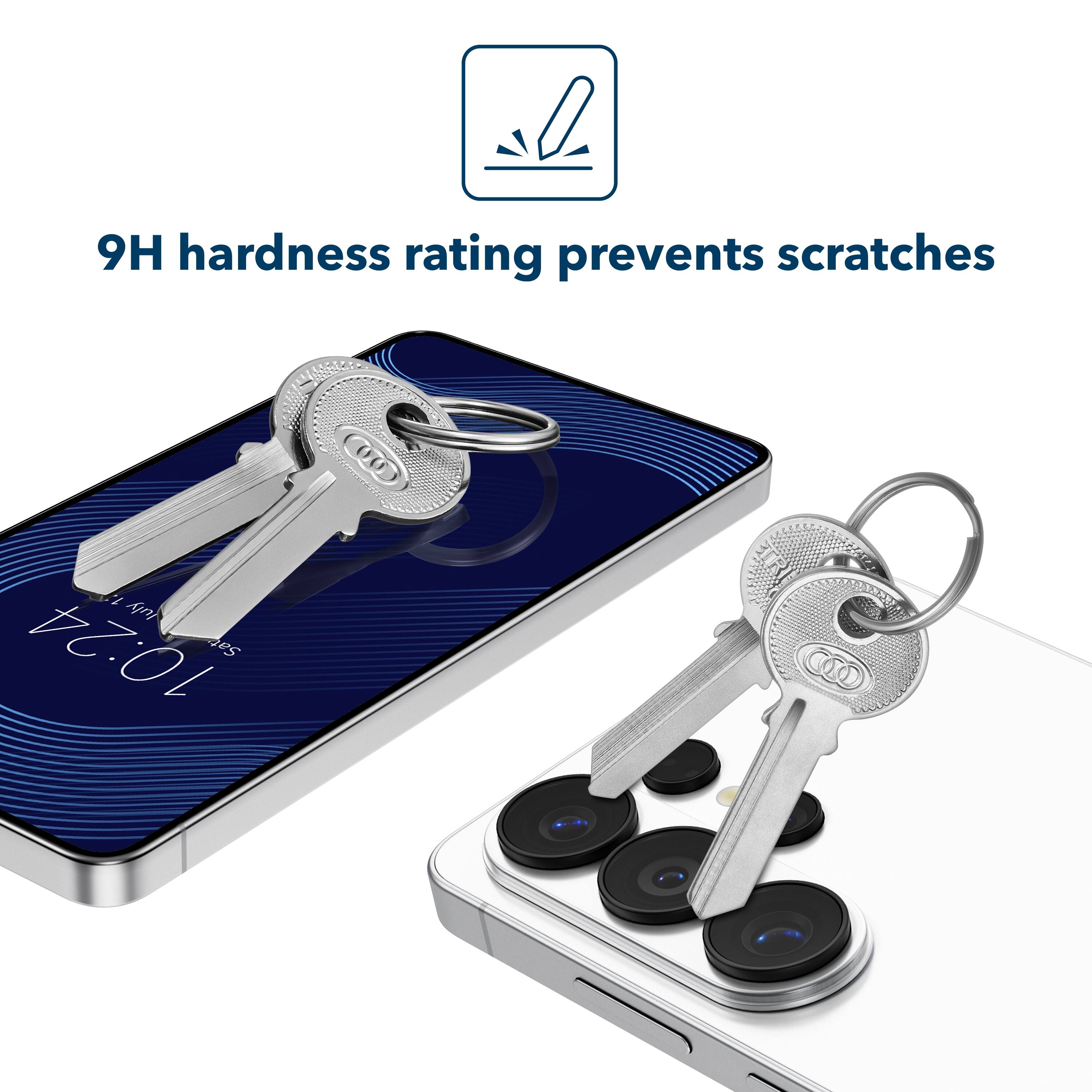 9H hardness rating prevents scratches