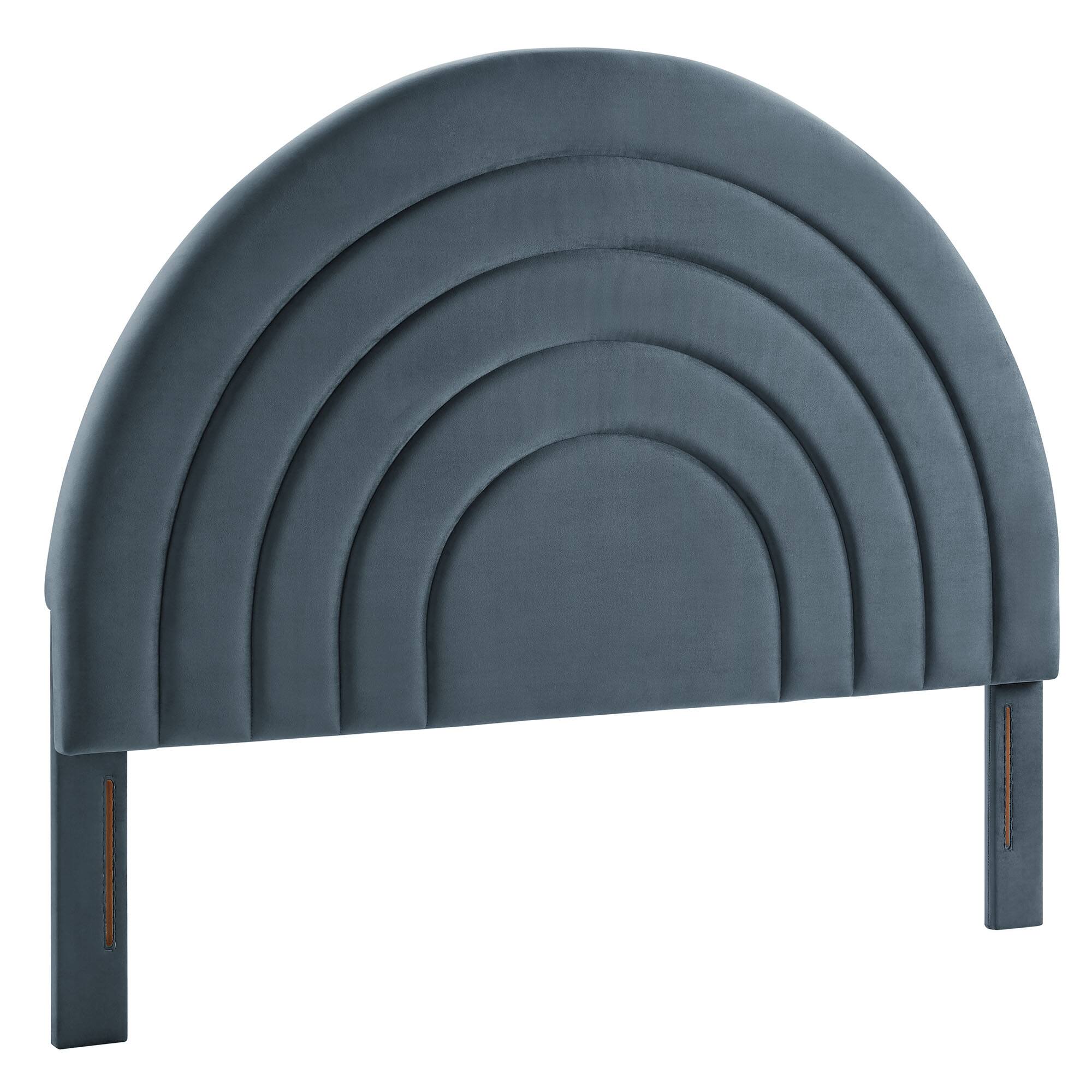 Solana Arched Performance Velvet Full Headboard by Modway - Blue