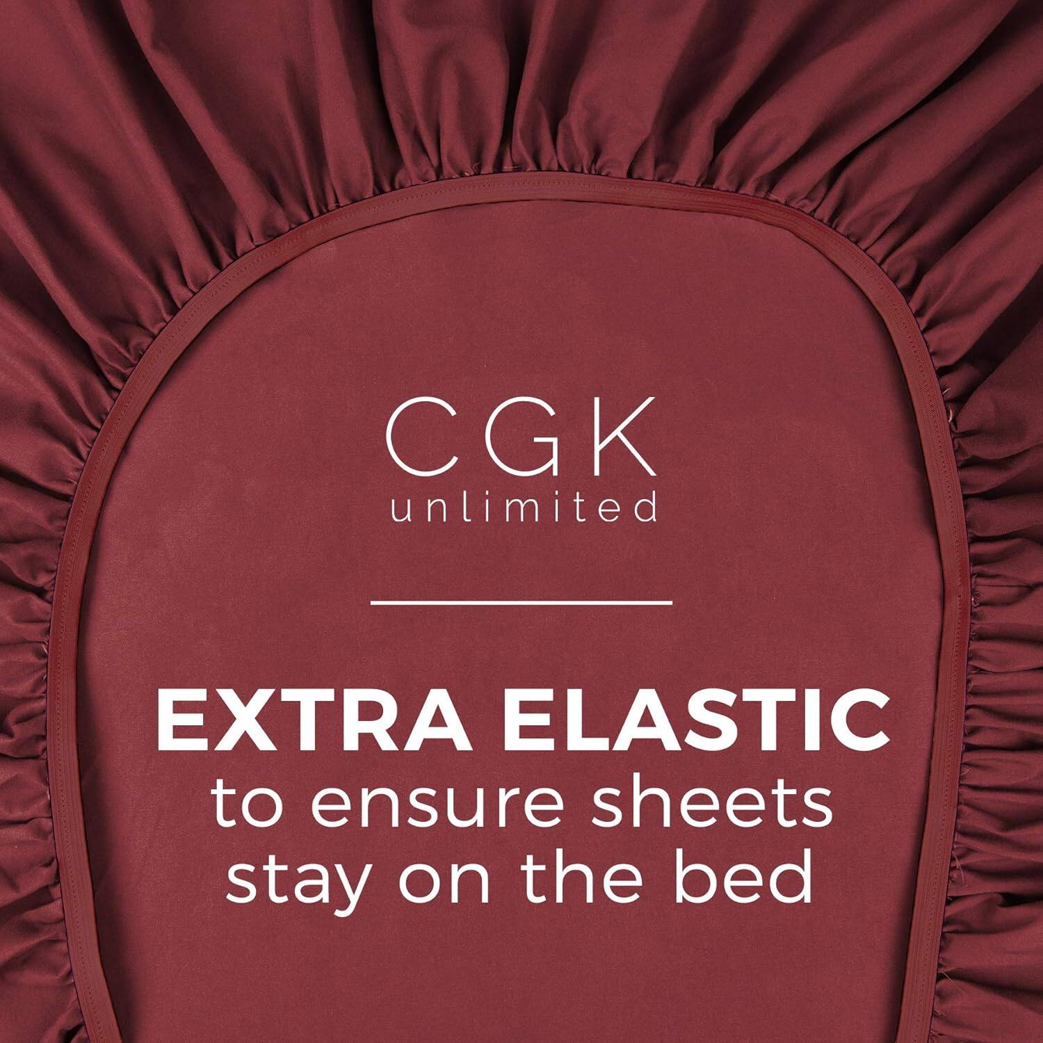 CGK unlimited  
EXTRA ELASTIC  
to ensure sheets stay on the bed