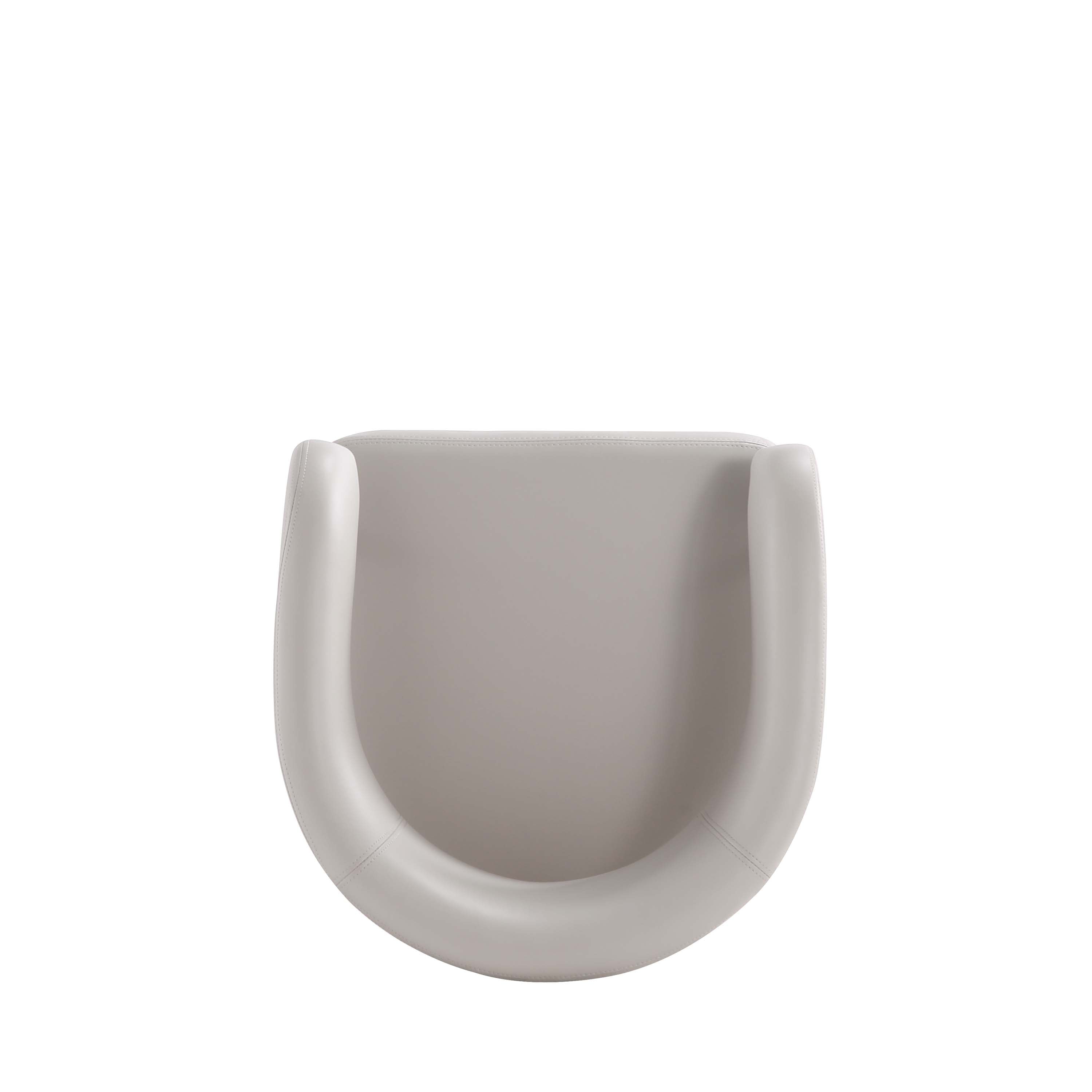 Alt View 6. Manhattan Comfort - Augusta Modern Metal Upholstered Counter Stool - Set of 3 - Light Gray.