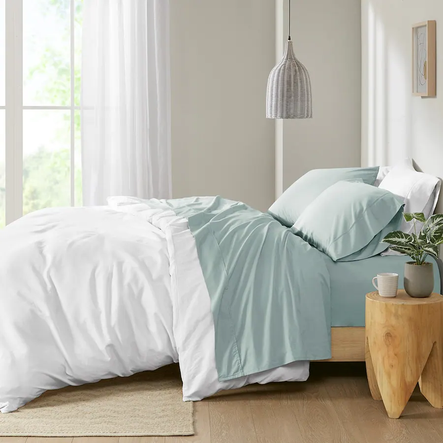 Gracie Mills Clementine 200 Thread Count Year Round Cotton Percale ...