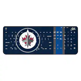 Keyscaper - Winnipeg Jets Stripe Wireless Keyboard - Multicolor