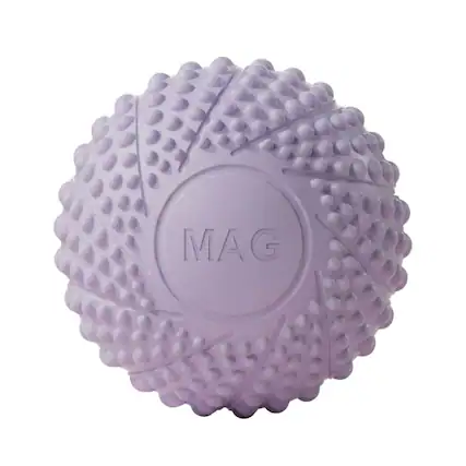 Front. MassaMax - MassaMAX 2.7-in. Textured Silicone Deep Tissue Massage Ball for Feet and Full-Body Muscle Relaxation,Purple - Blue.