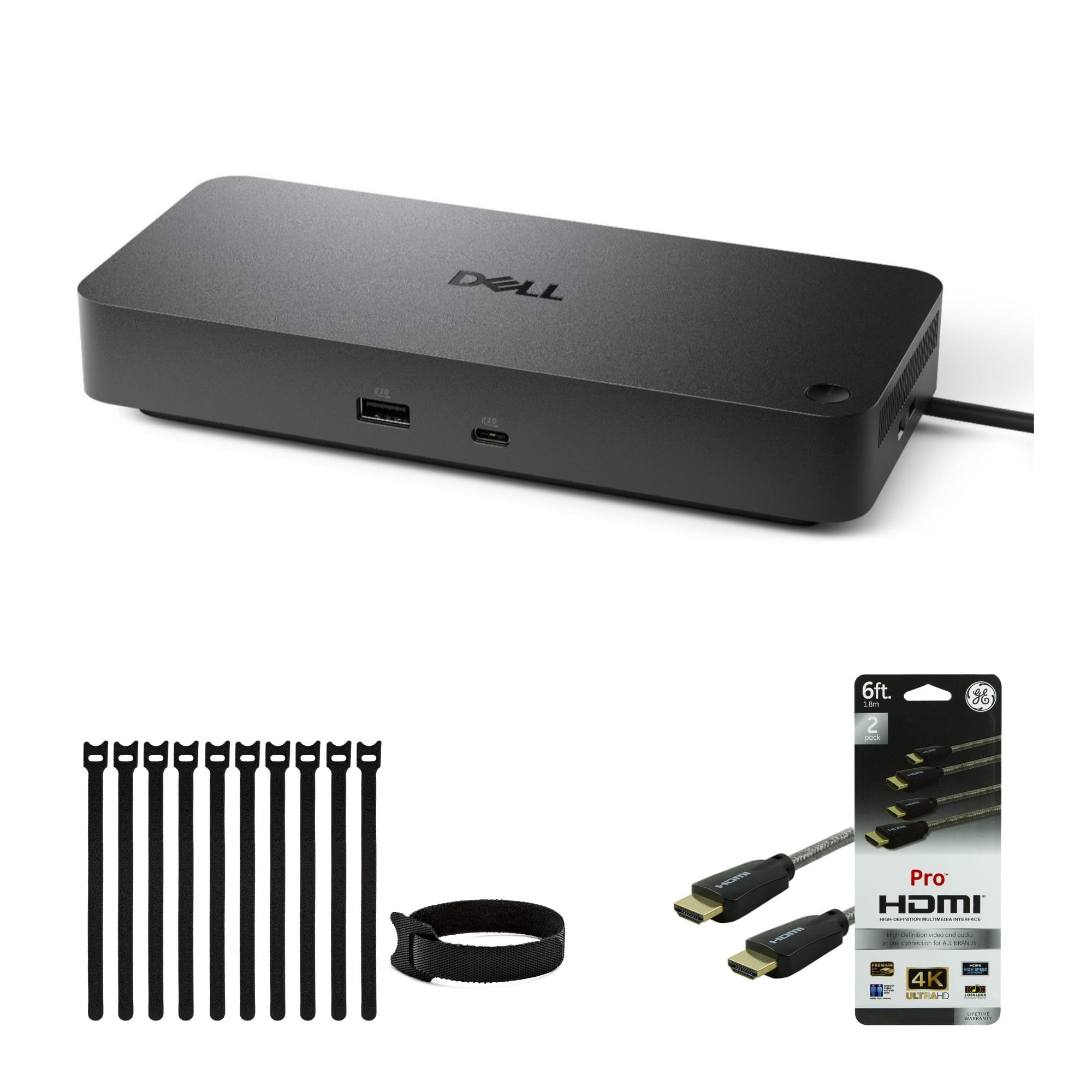 Dell - WD25 Pro Dock - Universal 100W USB-C Docking Station Bundle
