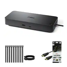 Dell - WD25 Pro Dock - Universal 100W USB-C Docking Station Bundle