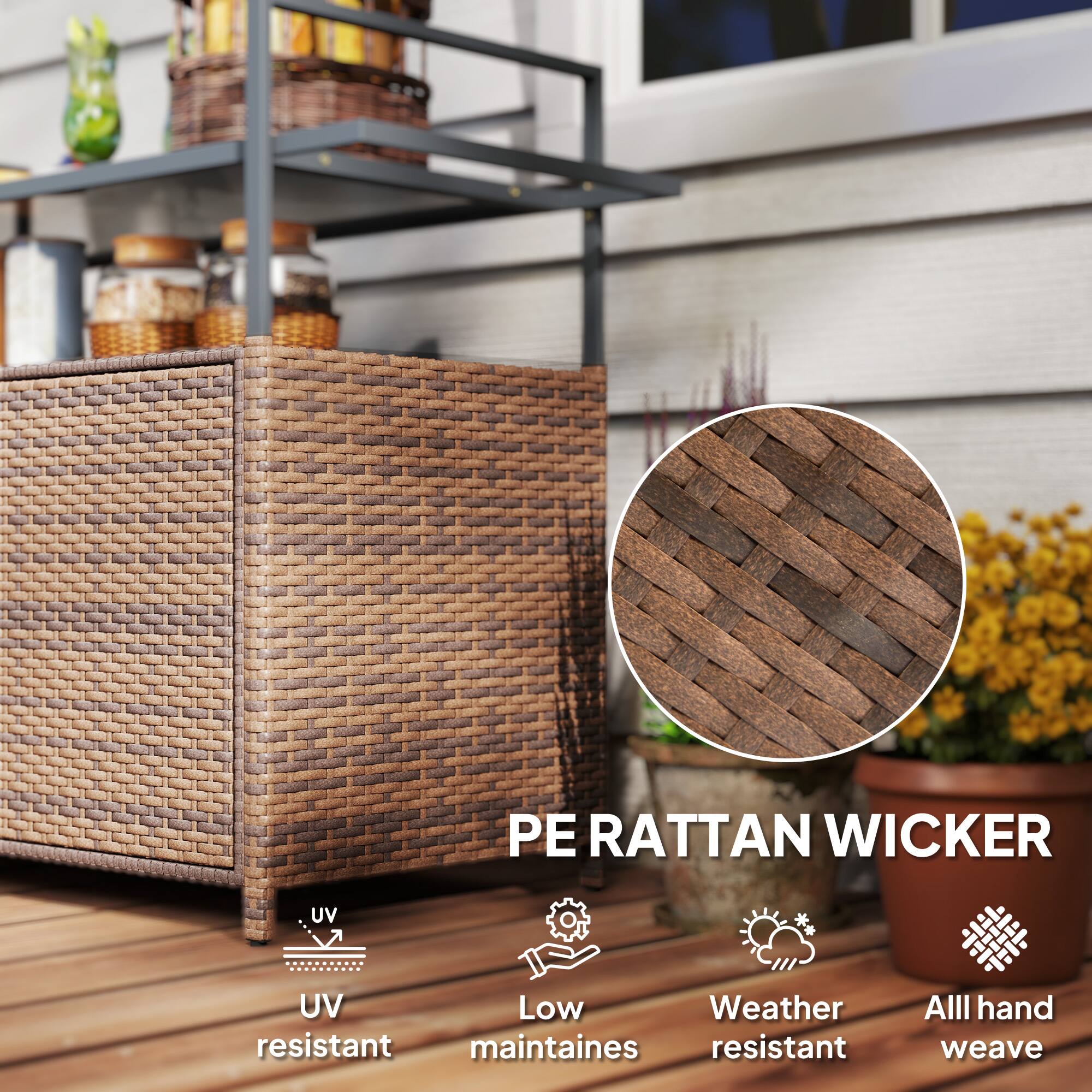 PE RATTAN WICKER UV resistant Low maintaines Weather resistant All hand weave