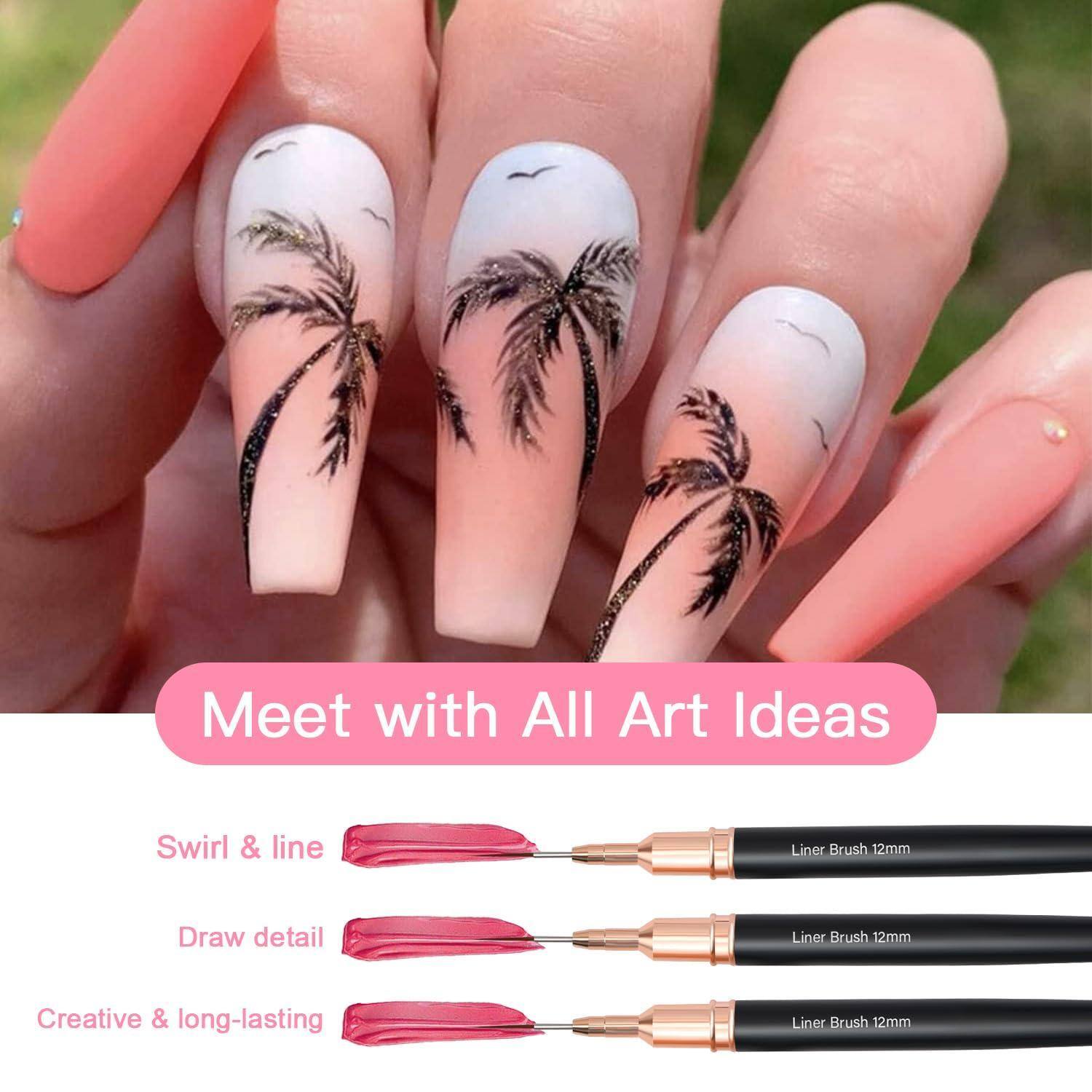 Meet with All Art Ideas

Swirl & line  
Liner Brush 12mm

Draw detail  
Liner Brush 12mm

Creative & long-lasting  
Liner Brush 12mm