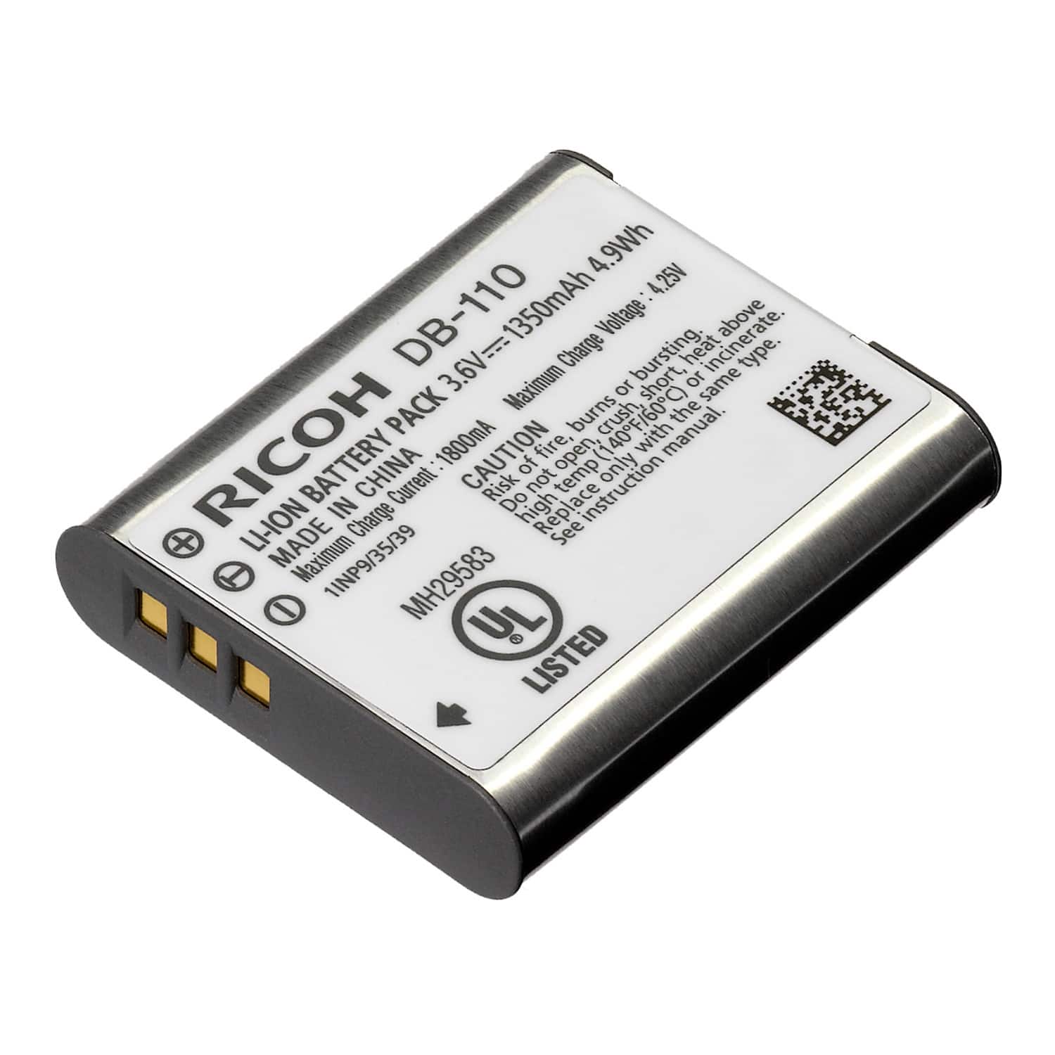 Ricoh - DB-110 Rechargeable Lithium-Ion Battery for GR III