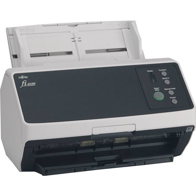 Alt View 1. Fujitsu - Fujitsu fi-8150 Large Format Flatbed/ADF Scanner - 600 dpi Optical - 24-bit Color - 8-bit Grayscale - 50 ppm (Mono) - 50 - Unknown.