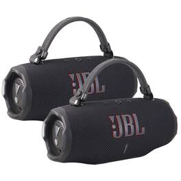2x JBL Charge 6 Portable Waterproof Bluetooth Speaker - Black
