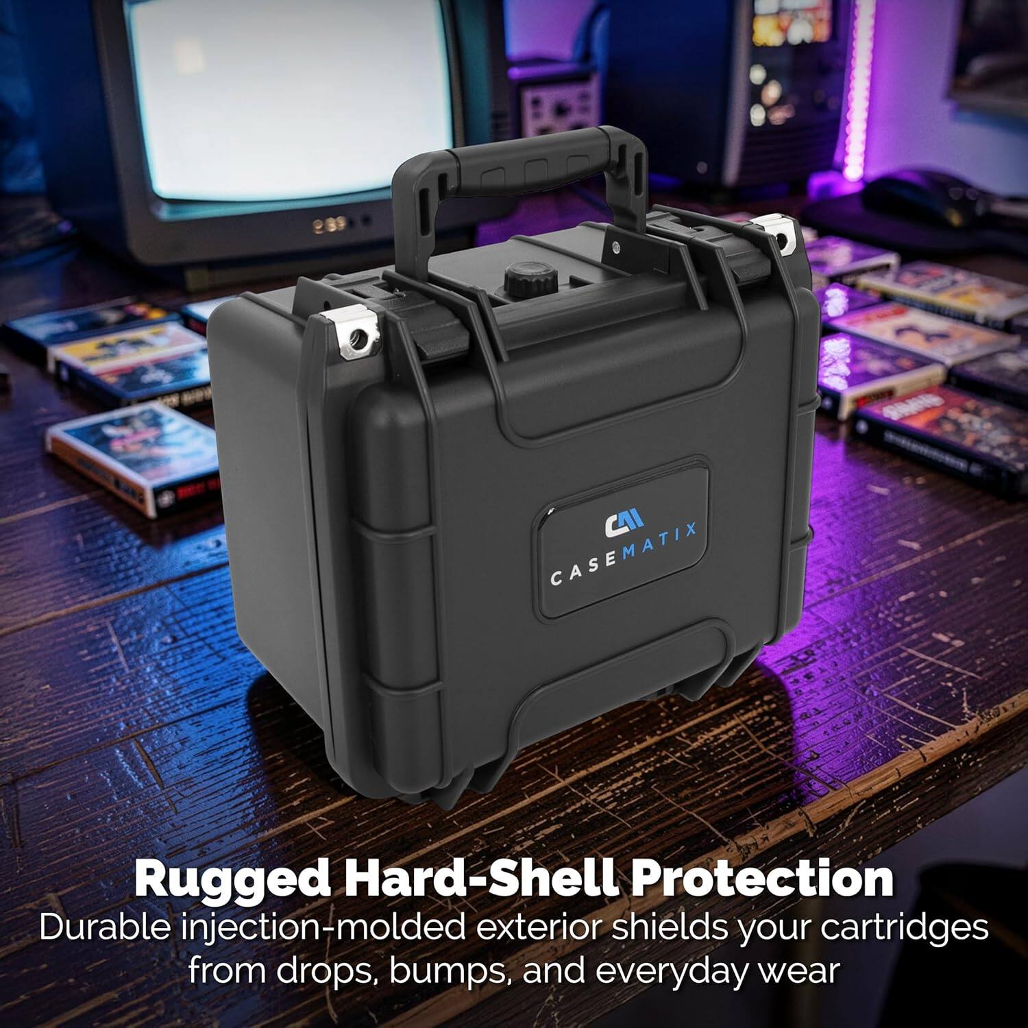 CI CASEMATIX Rugged Hard-Shell Protection  
Durable injection-molded exterior shields your cartridges from drops, bumps, and everyday wear
