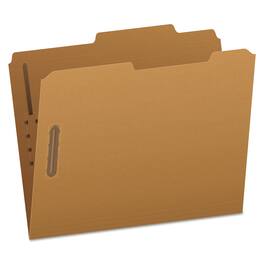 Tops Business Forms - Kraft Fastener Folders, 2/5-Cut Tabs, 2 Fasteners, Letter Size, Kraft Exterior, 50/Box