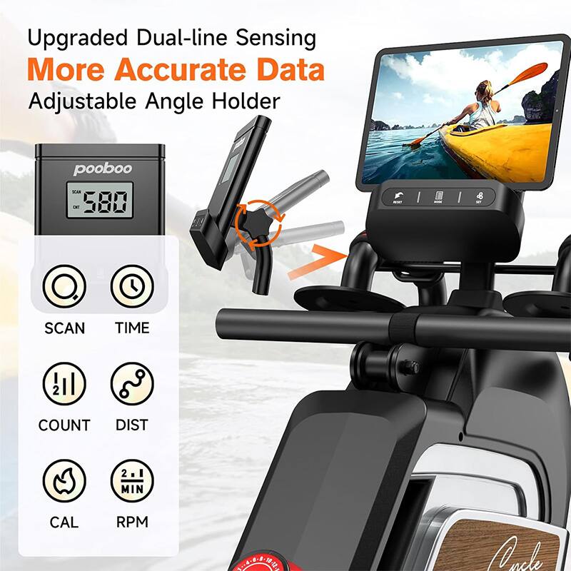 Upgraded Dual-line Sensing  
More Accurate Data  
Adjustable Angle Holder  

SCAN TIME  
COUNT DIST  
CAL RPM  

580
