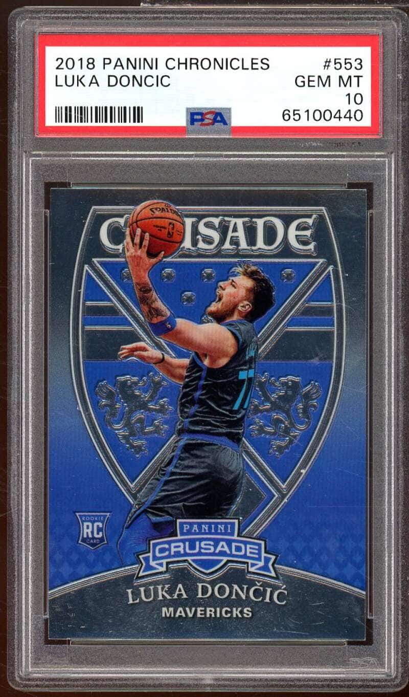 Luka Doncic Rookie Card 2018-19 Panini Chronicles #553 PSA 10