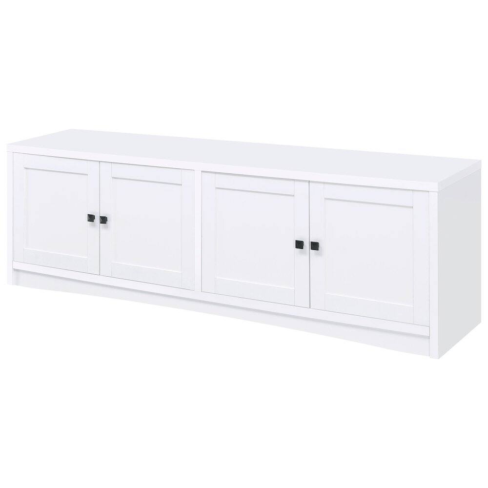 Alt View 5. Coaster Co. of America - Laughlin 4-door Engineered Wood 78-inch TV Stand White - White.