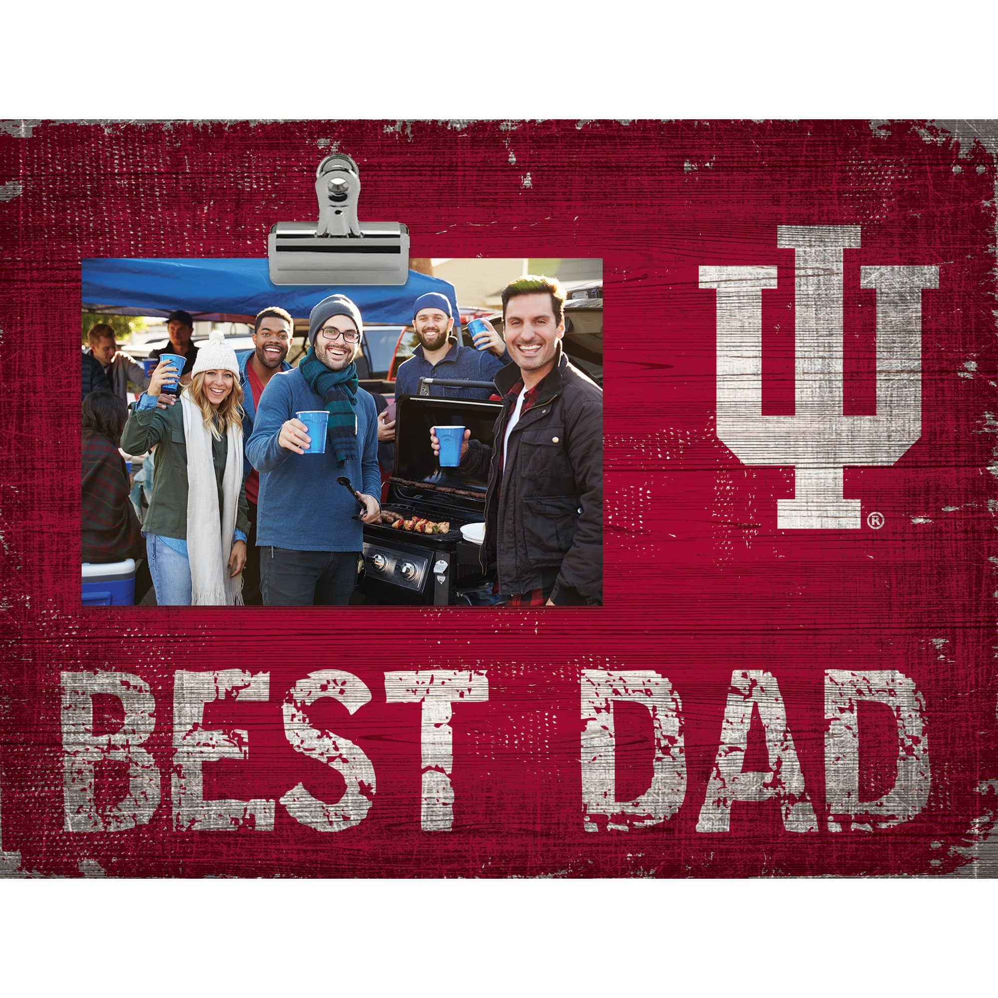 Fan Creations - Indiana Hoosiers 8'' x 10.5'' Best Dad Clip Frame - Multicolor price history on PriceWatchPro