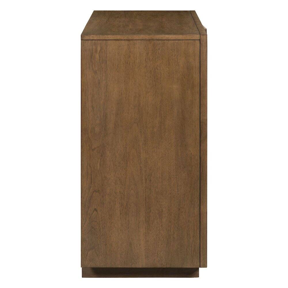 Back. Liberty Furniture Industries - Easton Storage 2 Door Accent Cabinet Modern Design - Urban Bronze Walnut Wood - Urban Bronze.