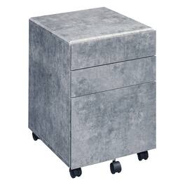 APRILSOUL - Silver 3 drawer File Cabinet