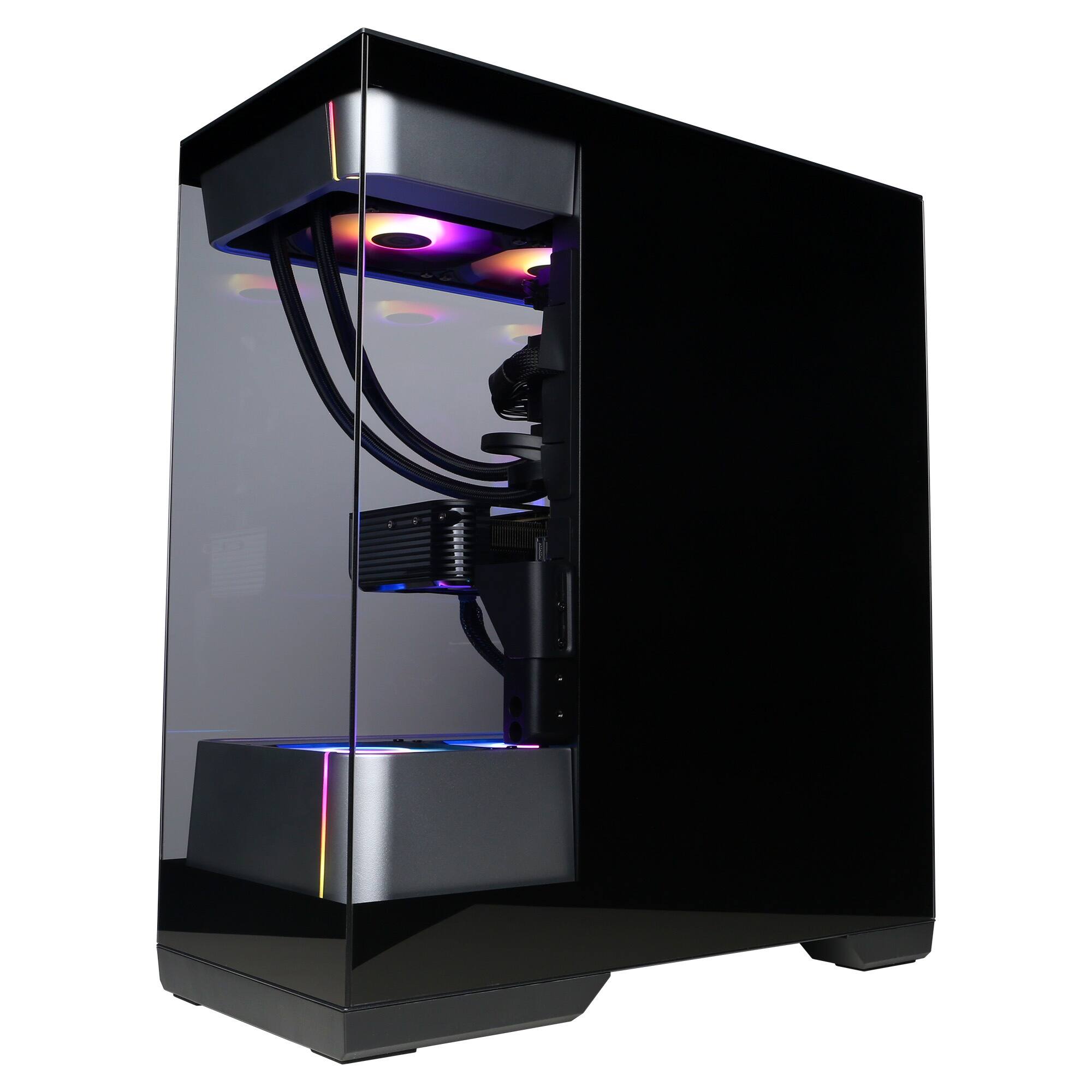 Alt View 4. CyberPowerPC - Gaming Desktop - AMD Ryzen 7 9850X3D - NVIDIA GeForce RTX 5080 16GB - 32GB DDR5 - 2TB PCIe 4.0 SSD - Black.