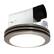Front. Akicon - Bathroom Exhaust Fan Light, 80 CFM 2 Sones, 15 Watt Dimmable 3000K/4000K/5500K 3CCT LED Light Brushed Nickel - Brushed Nickel.