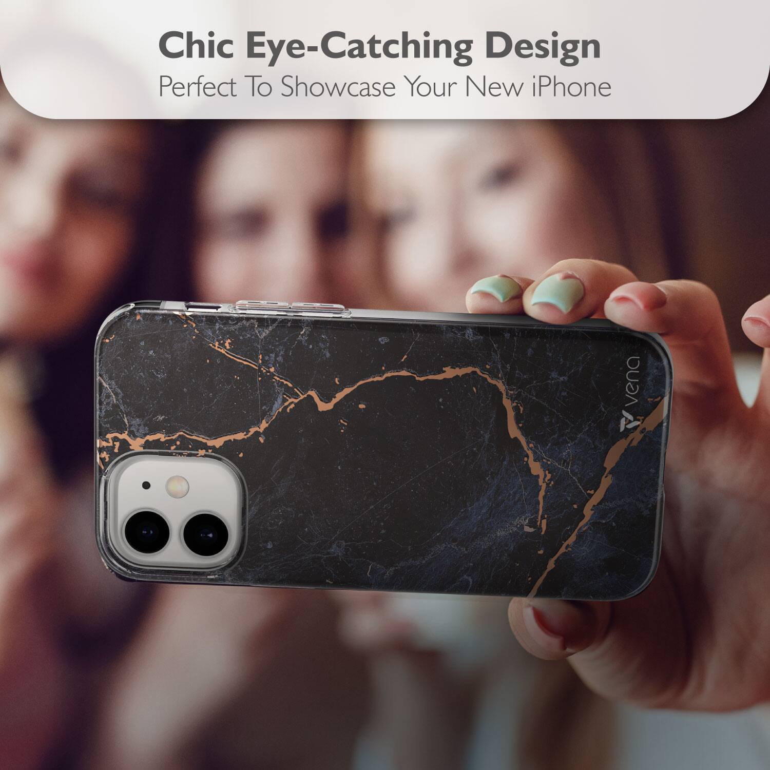Chic Eye-Catching Design
Perfect To Showcase Your New iPhone
vena P