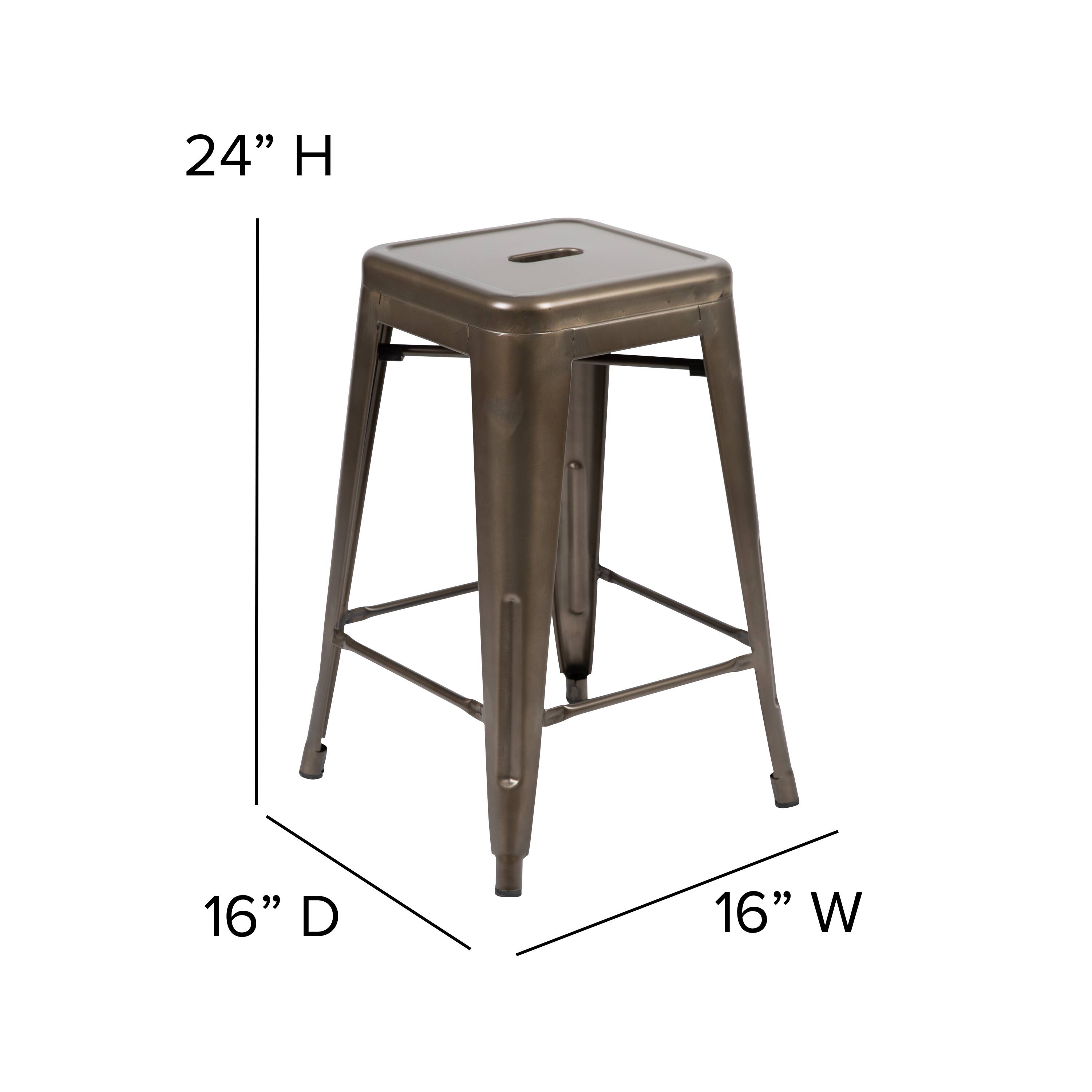 24" H  
16" D  
16" W