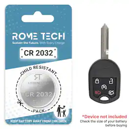 RomeTech - Replacement Battery for Key Fob - Ford Explorer 2011-2015