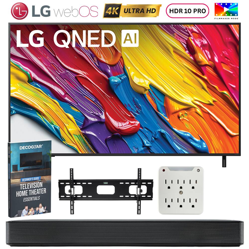 LG - 55" QNED82A QNED AI 4K Smart TV (2025) w/ SKM1 Soundbar Bundle