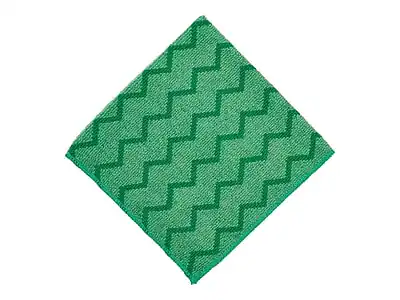 Front. RubberMaid - Rubbermaid HYGEN Microfiber Cleaning Cloths, 16" x 16", Green, 12 Cloths/Pack (FGQ62000GR00) - Green.