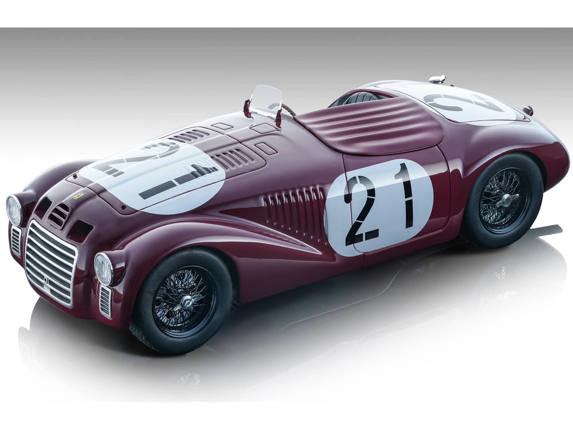 Ferrari 159S #21 Franco Cortese 2nd Place "12 Hours of Pescara" (1947) "Mythos Series" 1/18 Model Car by Tecnomodel