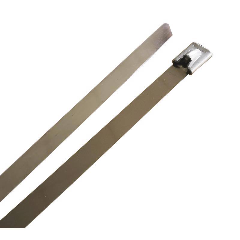 Angle. HomePlus - Home Plus 14 in. L Silver Ball Lock Cable Tie 5 pk.