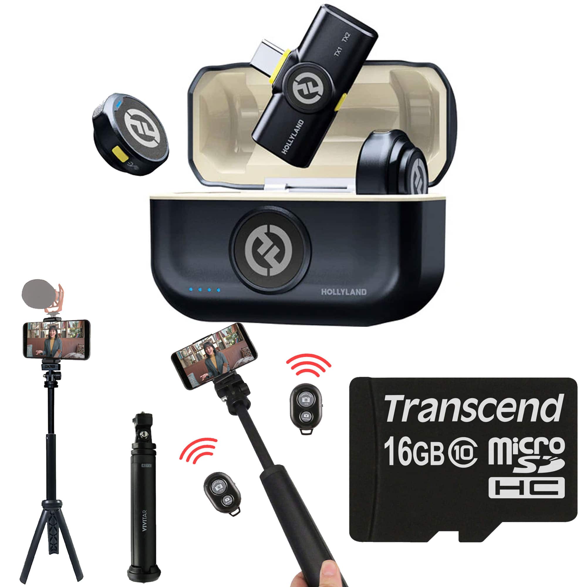 Hollyland .Lark M2 USB Type-C-ワイヤレス HOLLYLAND LARK M2 Wireless Lavalier Mic System with USB C Content