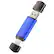 Front. Stock Preferred - 128GB Dual USB 2.0 Type-C Flash Drive – OTG Memory Stick for Samsung, Android, PC & Mac - Blue.
