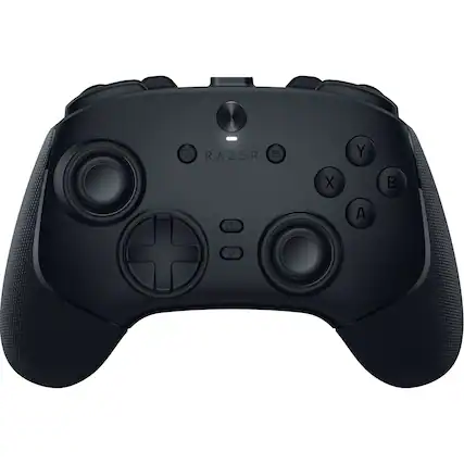 Front. Razer - Razer - Wolverine V3 Pro 8K Wireless Gaming Controller with TMR Thumbsticks and Swappable Caps for PC - Black - Black.