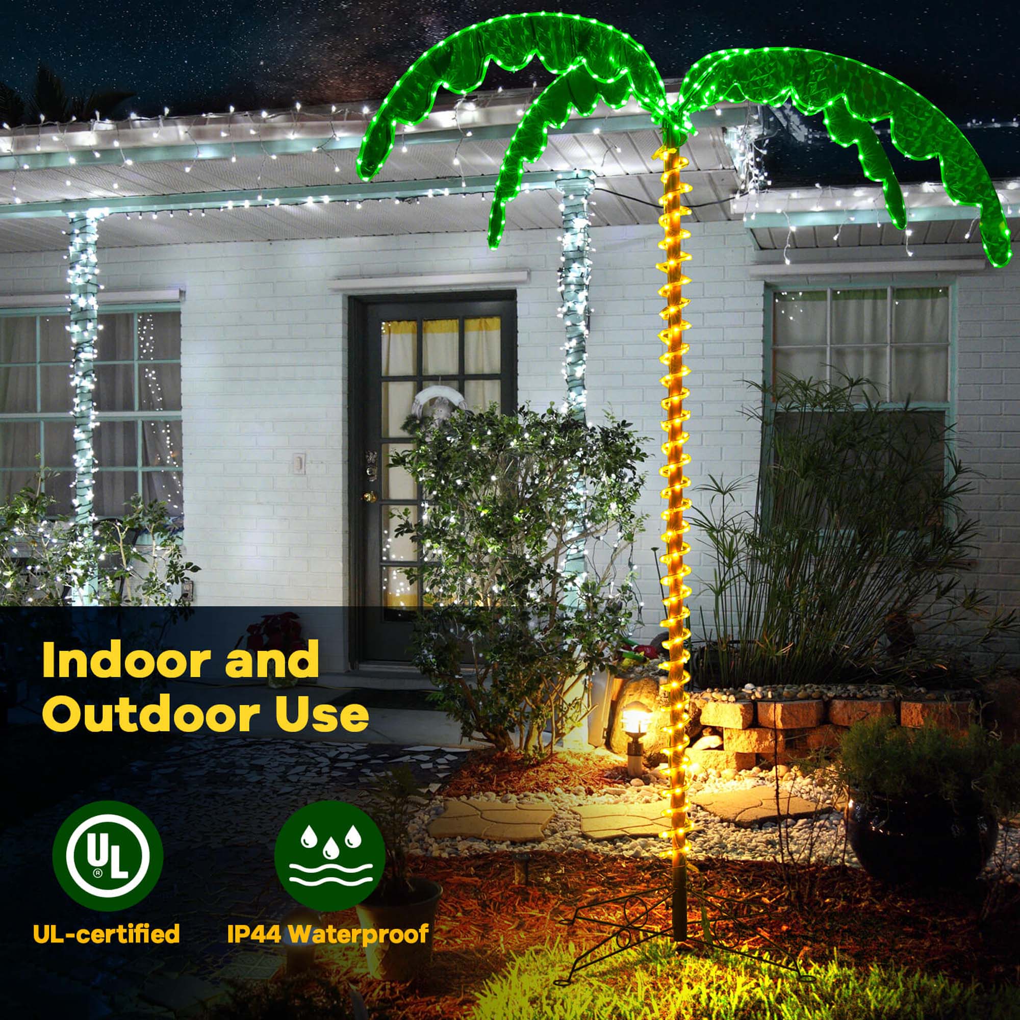 Indoor and Outdoor Use

UL-certified

IP44 Waterproof