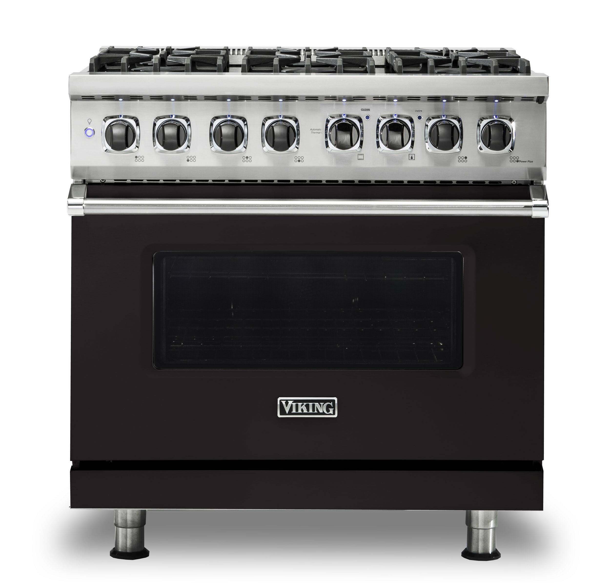 Viking - 36-Inch Dual Fuel Freestanding Range - Onyx