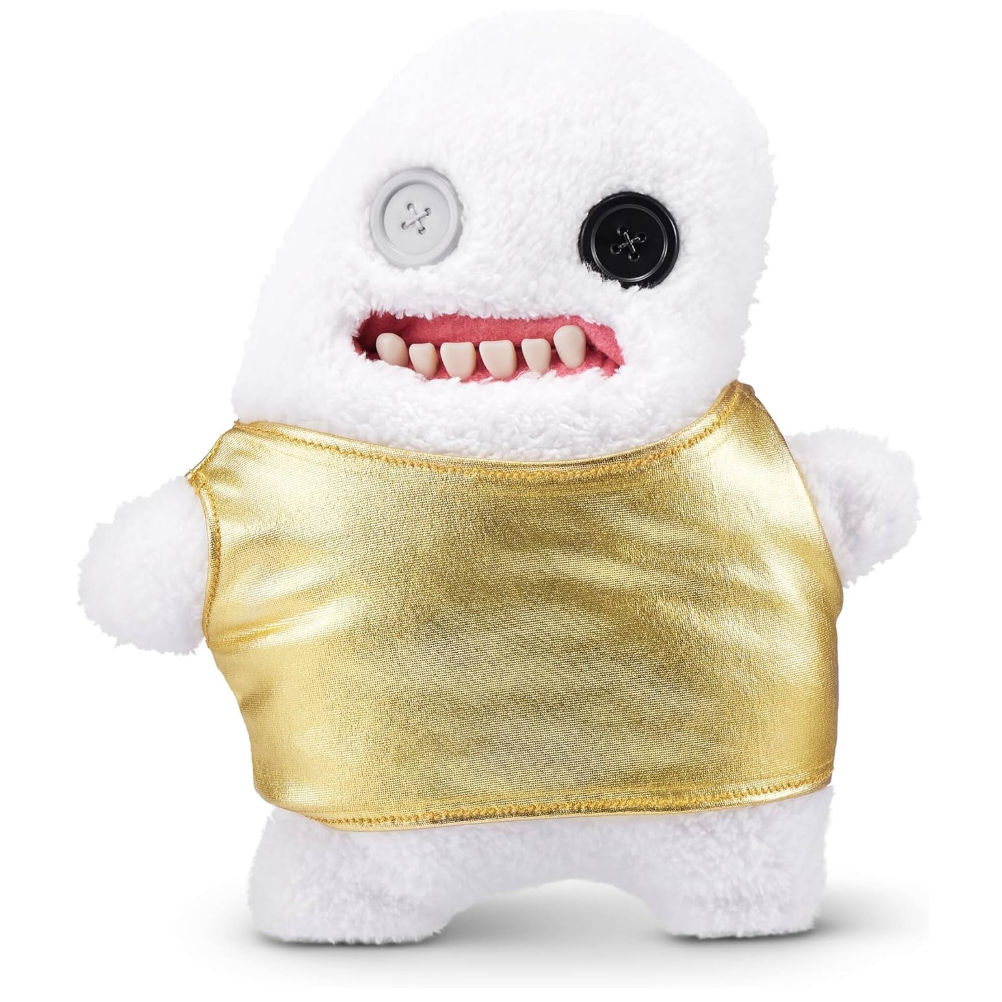 Front. Fuggler - Fuggler Gold Fuggs by ZURU Funny Ugly Monster, Plush, Collectible, Toy (Splodge - Tank top) - Assorted Pre-Pack.