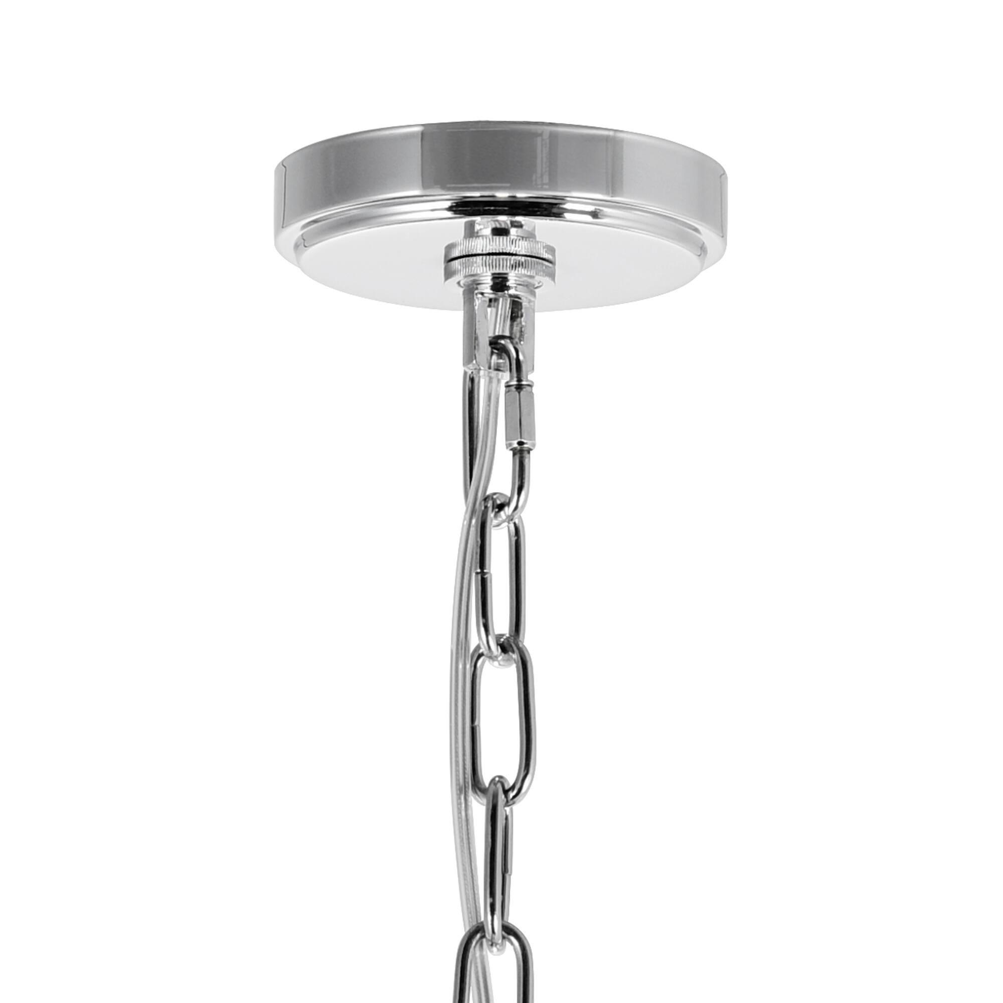 Alt View 1. CWI Lighting - Taylor 7 Light Down Chandelier With Chrome Finish - Chrome.