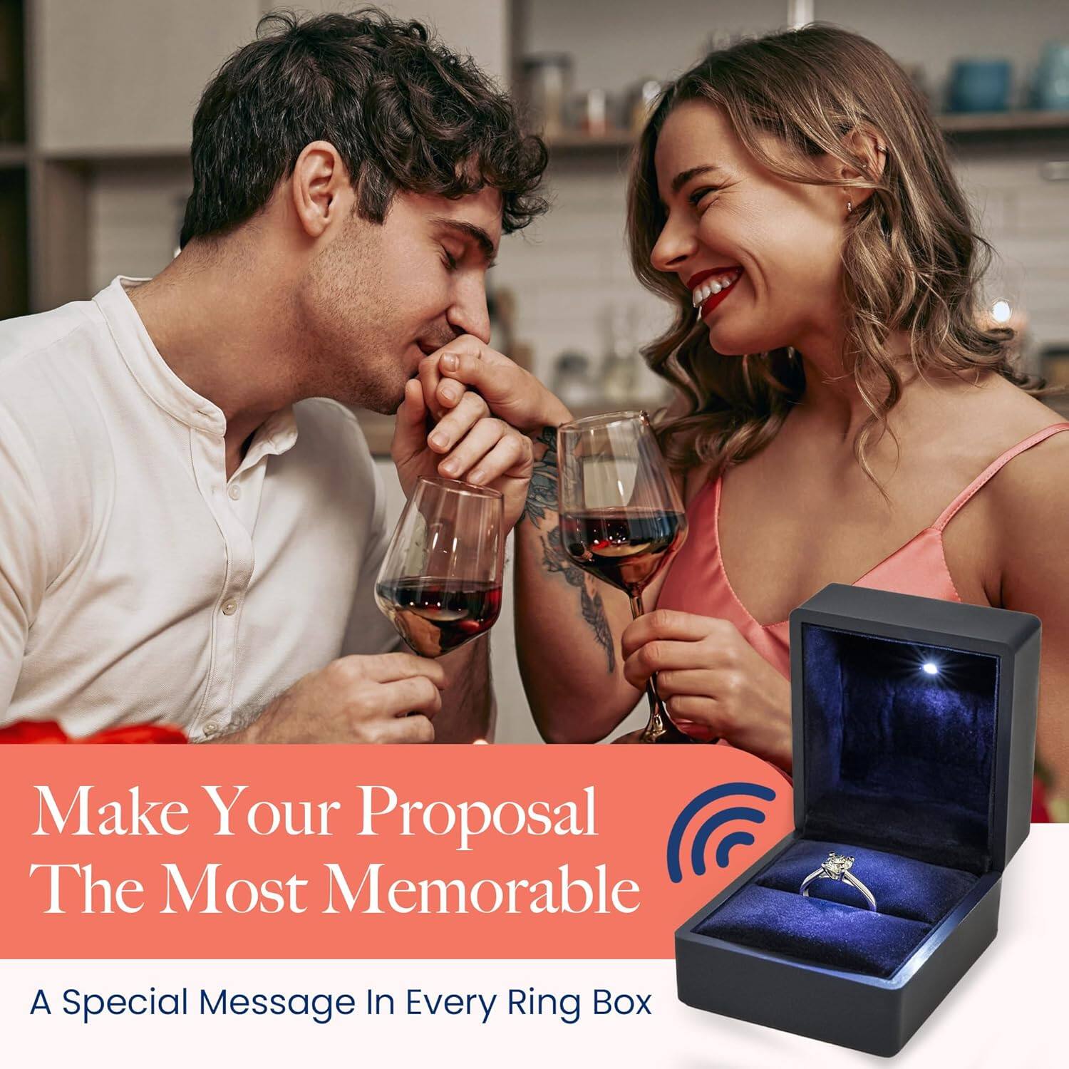 Make Your Proposal The Most Memorable  
A Special Message In Every Ring Box