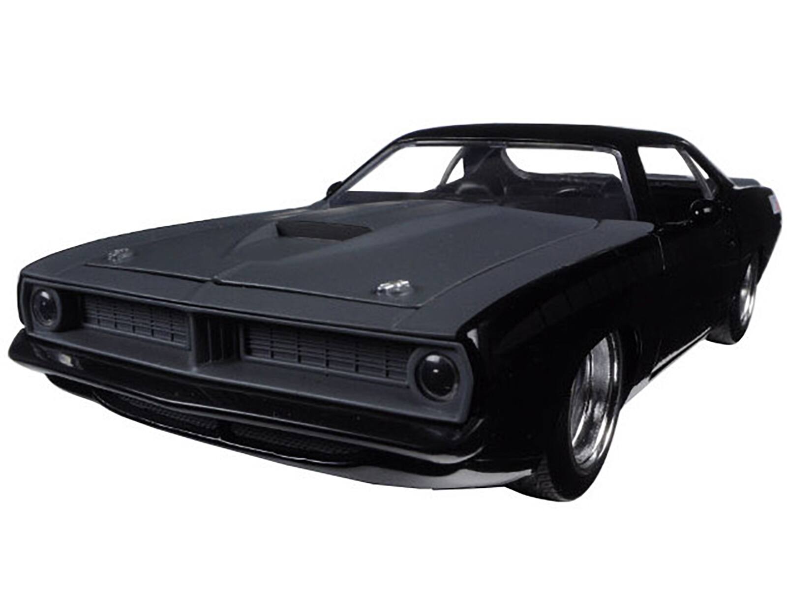 Alt View 1. Jada - Letty's Plymouth Barracuda Matt Black Fast & Furious 7" Movie 1/24 Diecast Model Car by Jada".